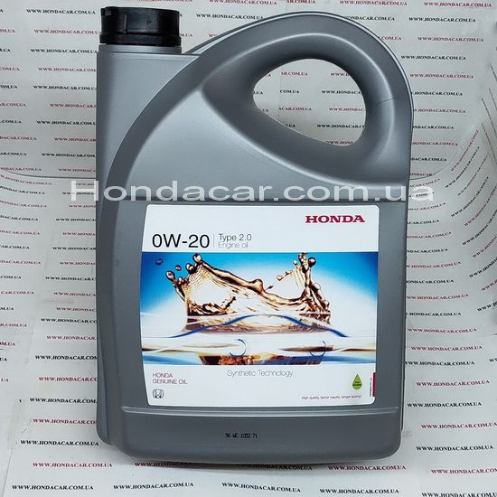 Мастило моторне 0W-20 Honda Type 2.0 4л 08232P99K4LHE