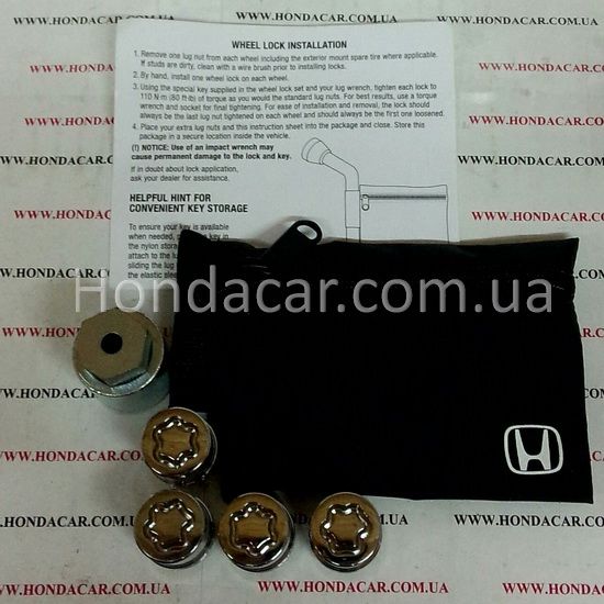 Гайки колесные (секретки) Honda 08W42-SNA-100
