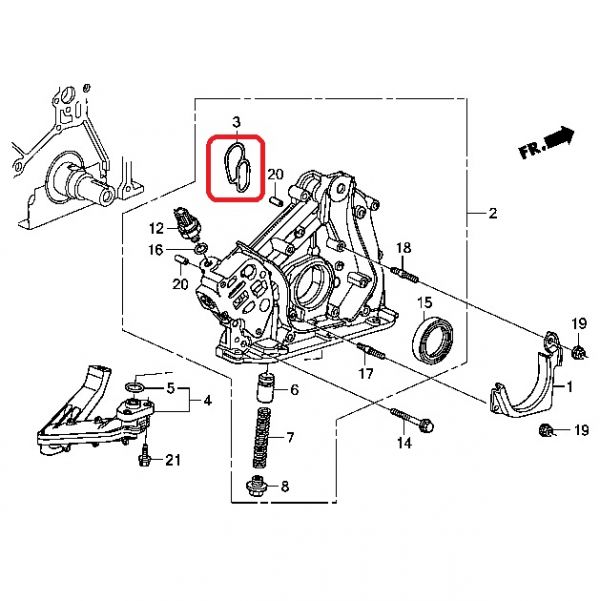 Прокладка масляного насоса Honda 15115-P8A-A01