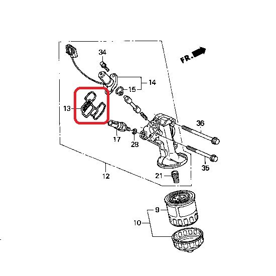 Прокладка под масляный фильтр Honda 15302-5G0-A00