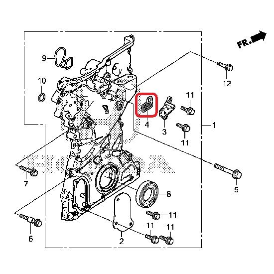 Прокладка клапана рециркуляции VTEC Honda 15845-5A2-A01