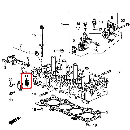 Прокладка клапана рециркуляции Honda 15845-PNA-003