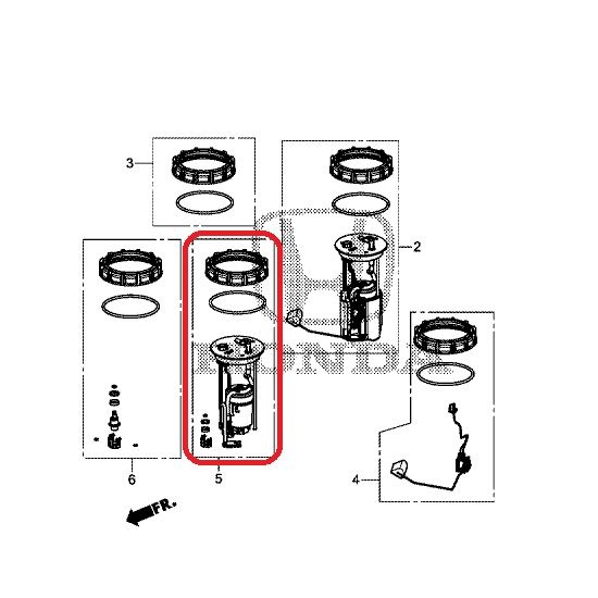 Фильтр топливный Honda 17048-T0A-000