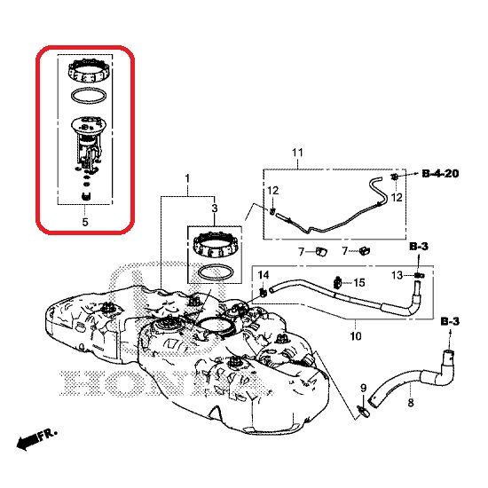 Фильтр топливный Honda 17048-T2A-A00