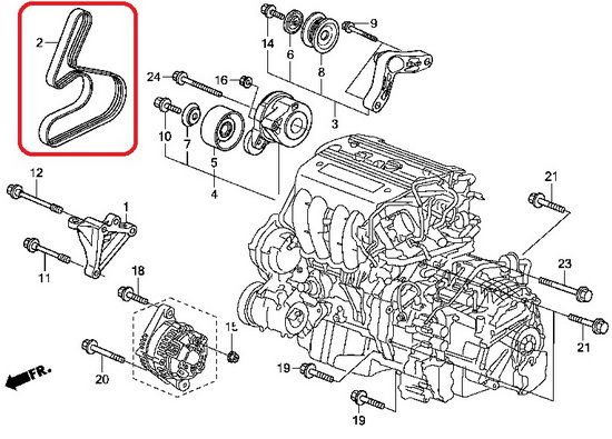 Ремень приводной Honda 31110-RL5-A01