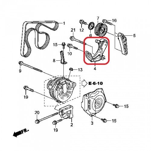 Натяжитель приводного ремня Honda 31170-R0A-005