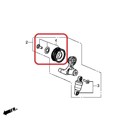 Ролик натяжителя приводного ремня Honda 31189-5A2-A02