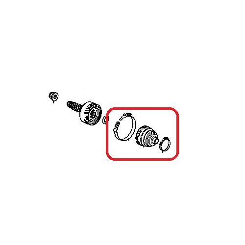 Пыльник шруса наружного комплект Honda 44018-STX-A02