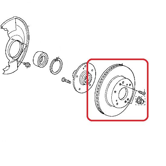 Тормозной диск передний Honda 45251-SEA-E30
