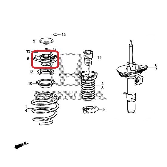 Опора амортизатора передняя Honda 51670-T3V-A01