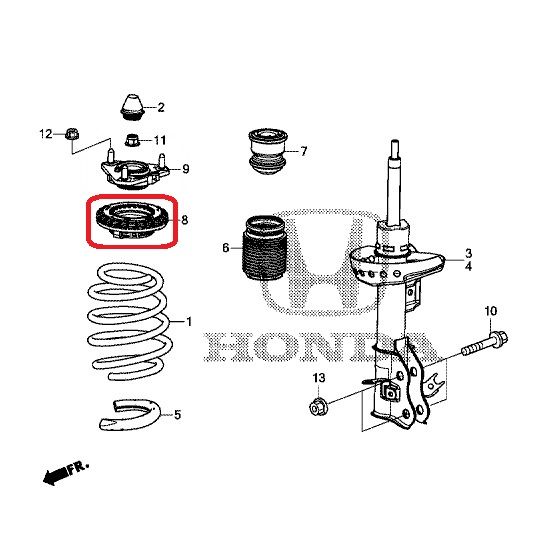Подшипник опоры переднего амортизатора Honda 51726-TV0-E01