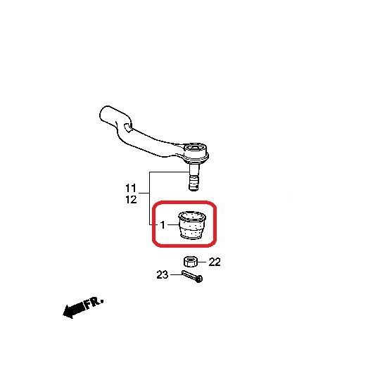 Пыльник рулевого наконечника Honda 52362-S30-003