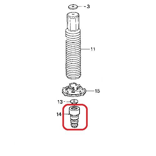 Отбойник заднего амортизатора Honda 52722-SDA-A01