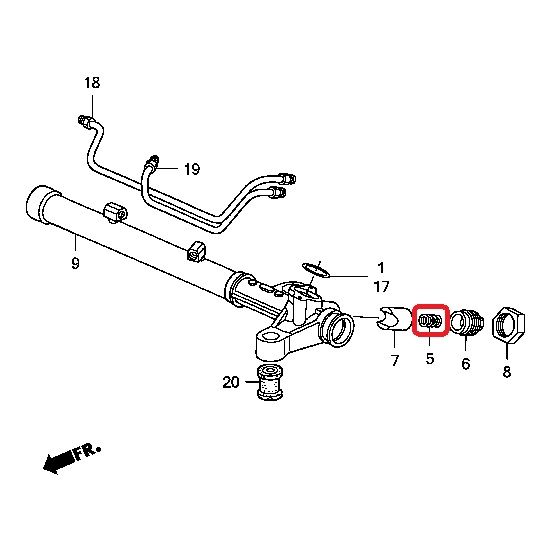 Пружина рулевой рейки Honda 53413-SZ3-A01