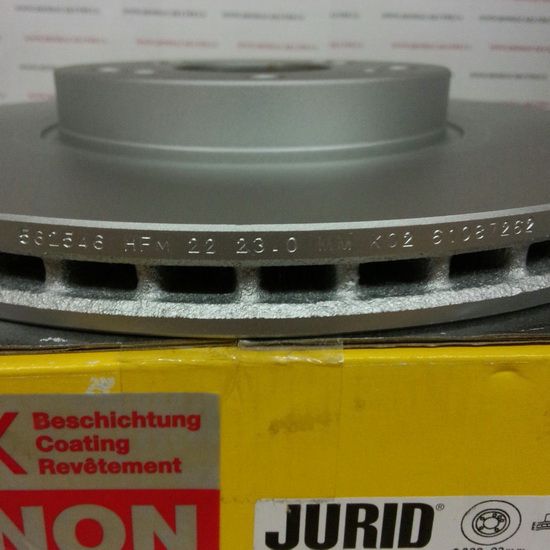 Тормозной диск передний Jurid 562546JC