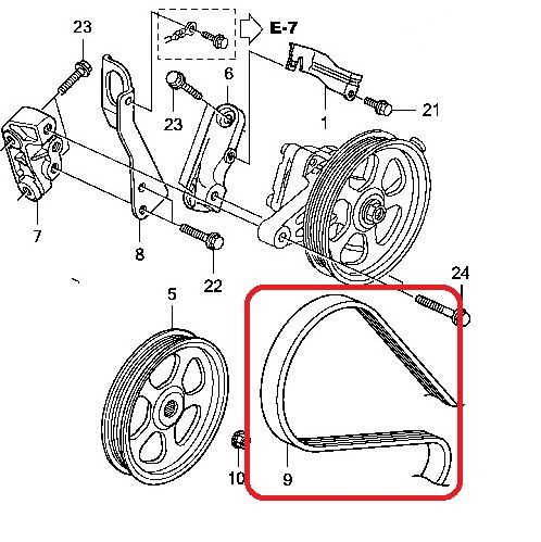 Ремень приводной Honda 56992-R70-A01