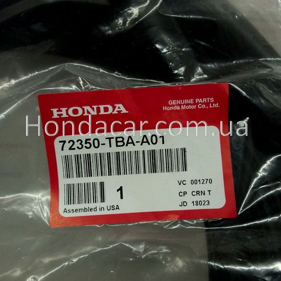 Уплотнитель двери передней левой Honda 72350-TBA-A01