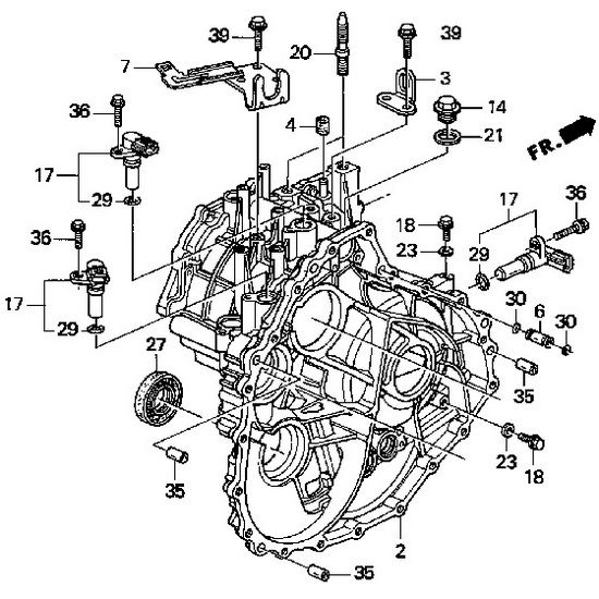 Сальник приводного вала левого Honda 91206-PL6-003