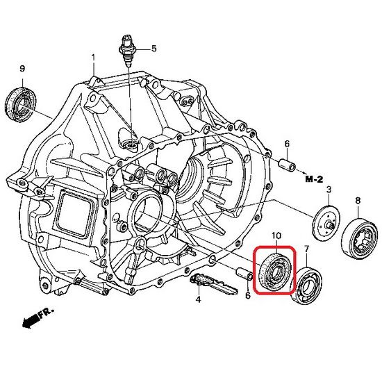 Сальник первичного вала Honda 91216-PG1-005