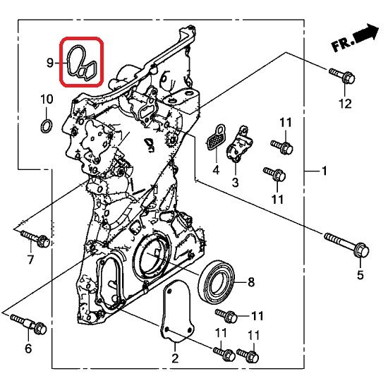 Сальник кожуха цепи Honda 91304-5A2-A01