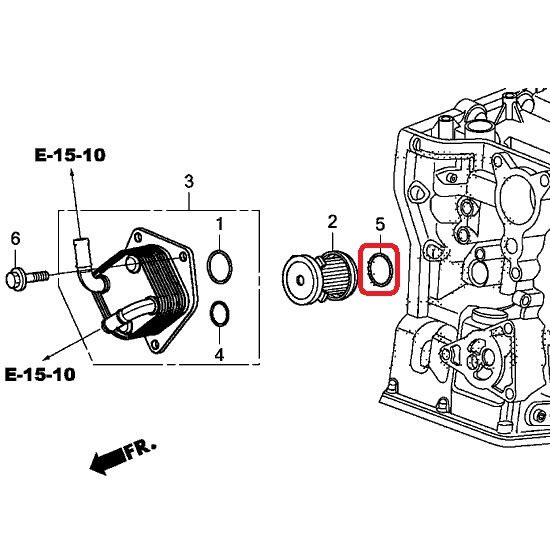 Сальник фильтра АКПП Honda 91305-PN4-003