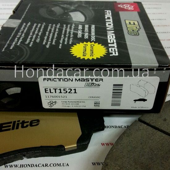 Тормозные колодки передние Friction Master ELT1521