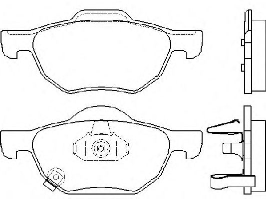 Тормозные колодки передние Brembo P28036