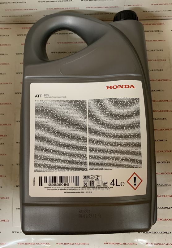 Масло трансмиссионное "ATF-DW1" Honda 4 л 0826899904HE