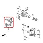 Ремкомплект заднего суппорта Honda 01473-SP0-000