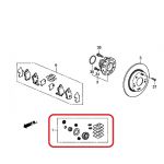 Ремкомплект заднего суппорта Honda 01473-TR0-A00