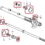 Ремкомплект рулевой рейки Honda 06531-SEA-E02