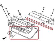Прокладка клапанной крышки Honda 12341-RYE-A00