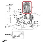 Фильтр воздушный Honda 17220-PNB-505