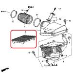 Фильтр воздушный Honda 17220-R70-A00