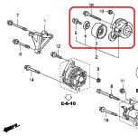 Натяжитель приводного ремня Honda 31170-RLF-J01