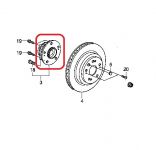 Ступица колеса заднего Honda 42200-SJA-008