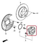 Ступица колеса заднего SNR R174.98