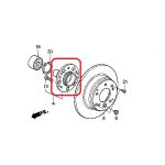 Ступица колеса заднего Honda 42210-SCA-E00