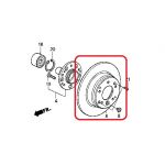Тормозной диск задний Honda 42510-SCA-E00