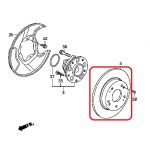 Тормозной диск передний Honda 45251-SMG-G10