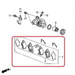 Тормозные колодки задние Honda 43022-TA0-A70
