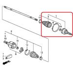Шрус внешний (наружный) Honda 44014-SZA-A01