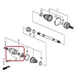 Шрус внутренний левый Honda 44310-TA0-A60