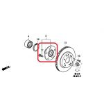 Ступица колеса переднего Honda 44600-T2F-A00