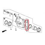 Пружина суппорта переднего Honda 45005-SEA-E01