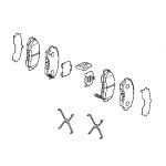 Тормозные колодки передние Honda 45022-S9A-E50