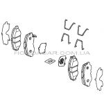 Тормозные колодки передние Honda 45022-T2F-A00