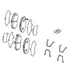 Тормозные колодки передние Honda 45022-TE0-A60