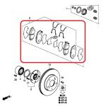 Тормозные колодки передние Honda 45022-TR0-E51