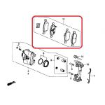 Тормозные колодки передние Honda 45022-TV2-E02